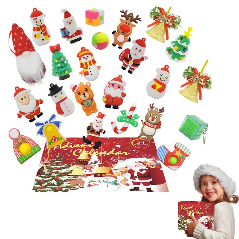 

Christmas Blind Box 24 Days Keychain Pendants Toys Advent Calendar Surprise Gift Christmas Advent Calendar Sensory Toys