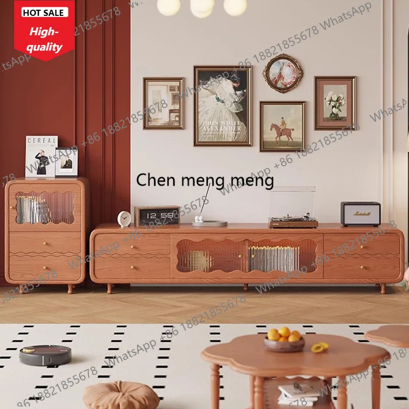 

C139 Glass Wood Tv Stands Living Room Modern Cabinets Floor Tv Table Retro Coffee Storage Hallway Suporte Para Tv Unique Furnitu