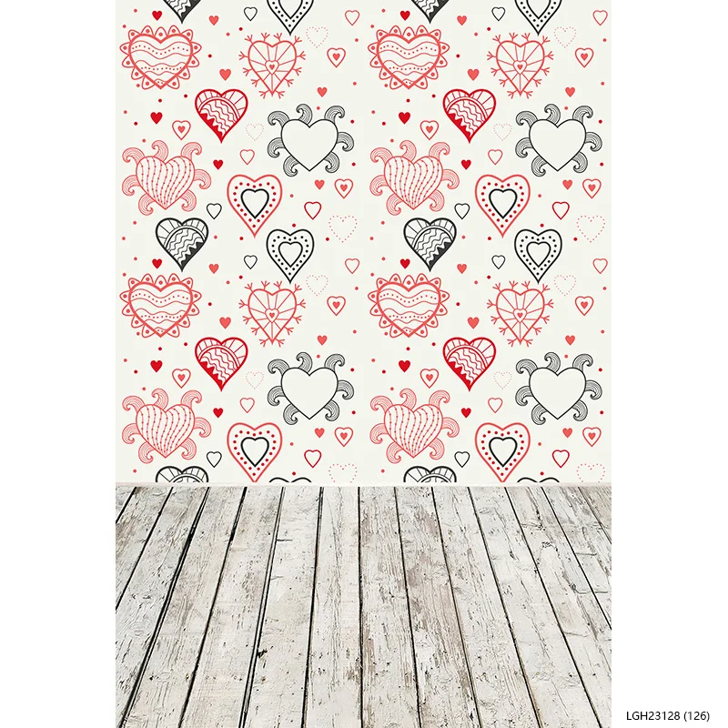 ZHISUXI Rosebud Wedding Valentine's Day Photography Backdrops Props Valentine's Day Heart Photographic Background LGH-01