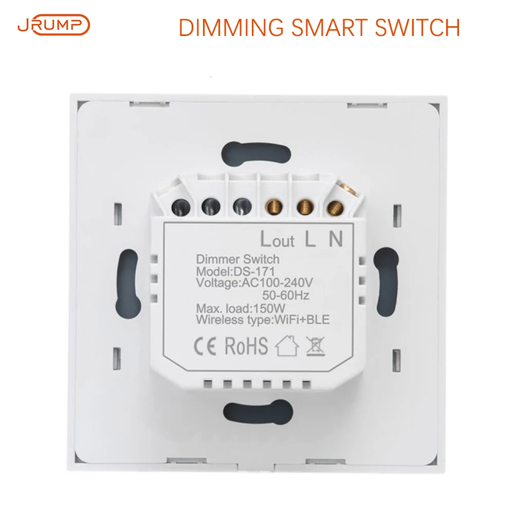 US Standard WiFi Dimmer Switch Touch Switch Dimming Touch Switch Smart Control Switch with Alexa Google Home Smart Switch