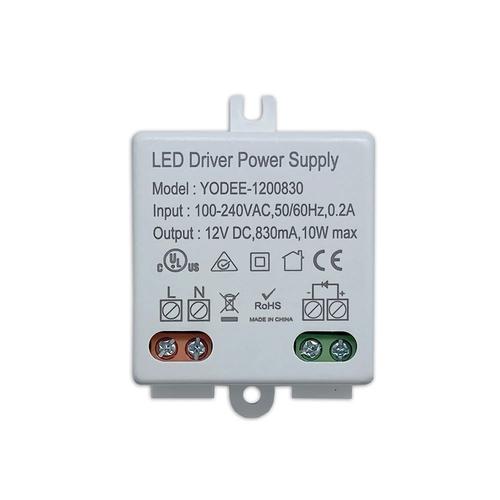 DC12V 10W LED Power Driver High Quality Lighting Transformer LED Light Strip 12V 830mA Power Adapter