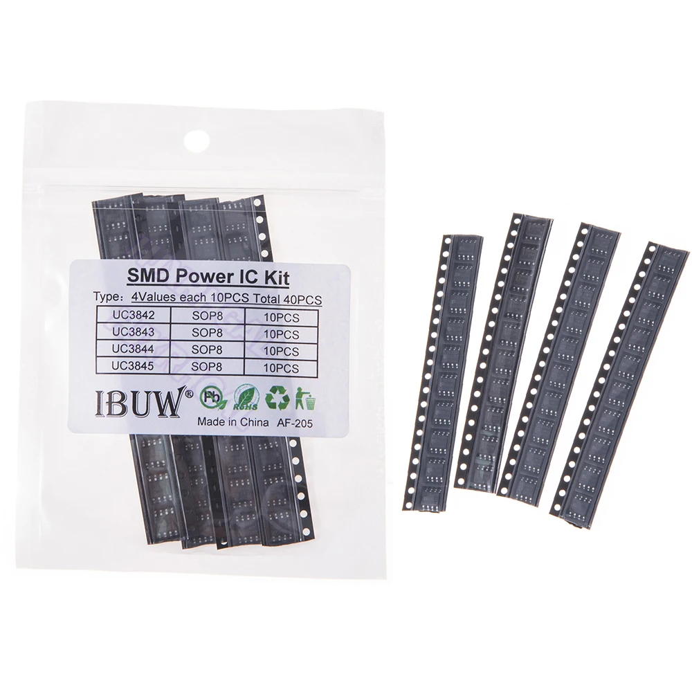 40PCS = 4 kinds * 10PCS UC3842 UC3843 UC3844 UC3845 hjxrhgal sop Each 10PCS kit (12-26)