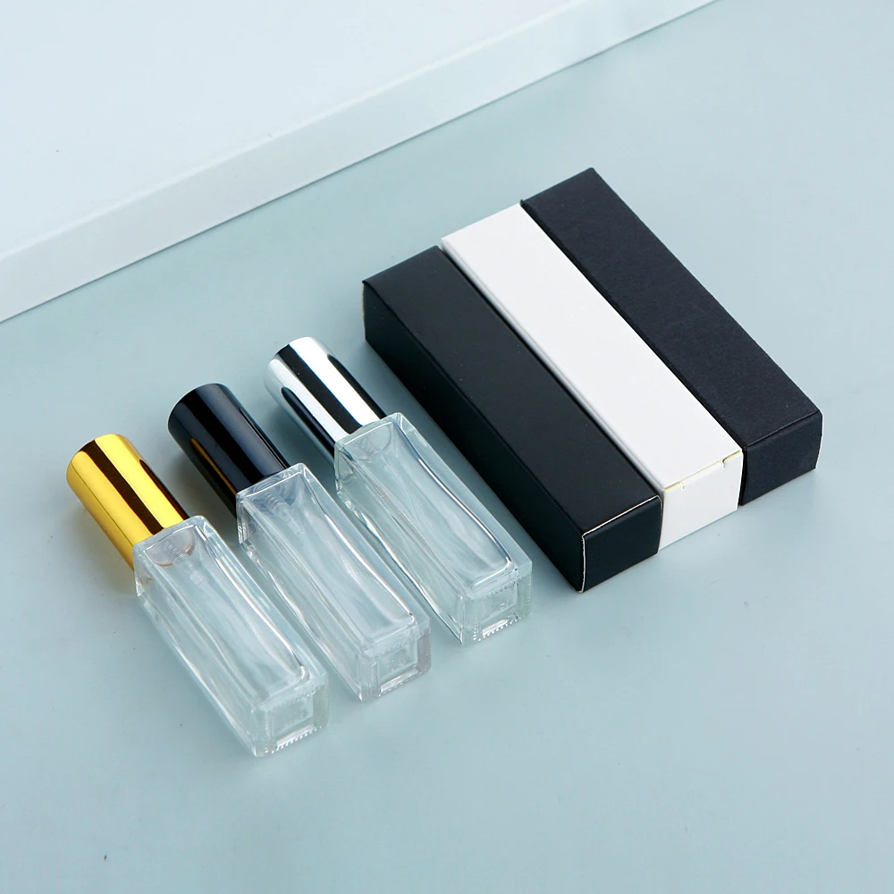 

30Pcs 10ml Perfume Glass Bottle With Box Atomizer Empty Perfume Sample Bottles for Travel Container Print LOGO Pay Extra