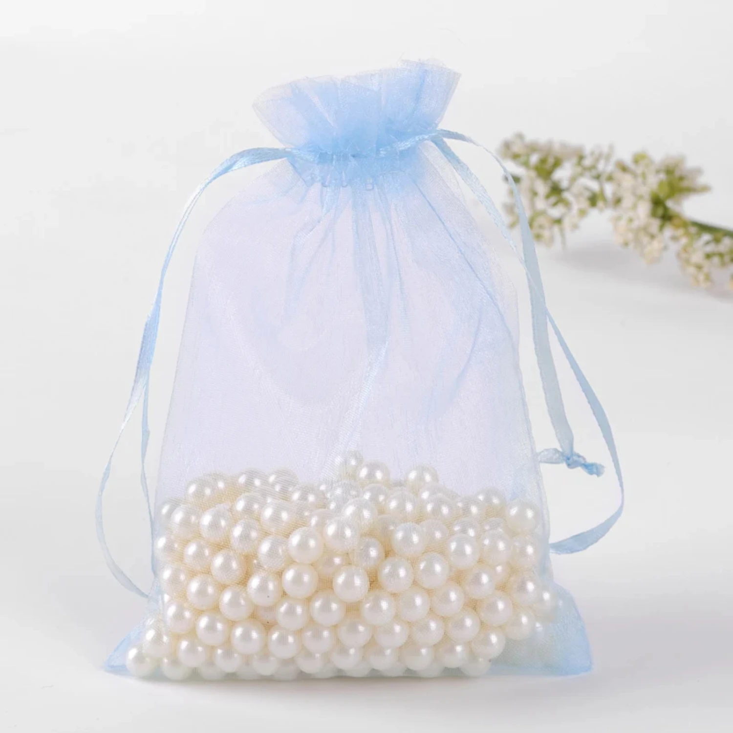 شحن مجاني 100 قطعة مزيج الألوان تغليف المجوهرات كيس شاش شفاف Casamento 13x18 سنتيمتر korah أكياس هدايا الزفاف الأورجانزا الحقيبة #5