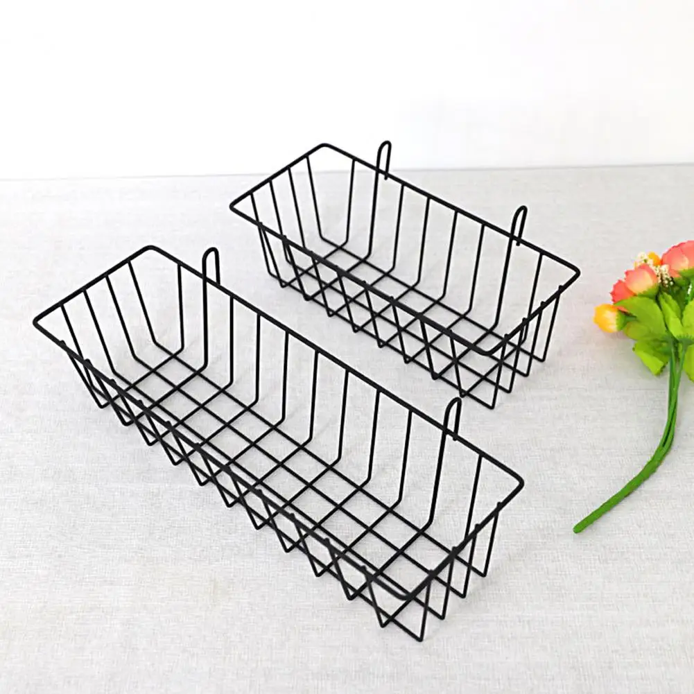 Wall Hanger- Grid Design Wall Mounted Storage Basket Home Decoration DIY Photo Wall Display Art Storage Box Basket for Bathroom