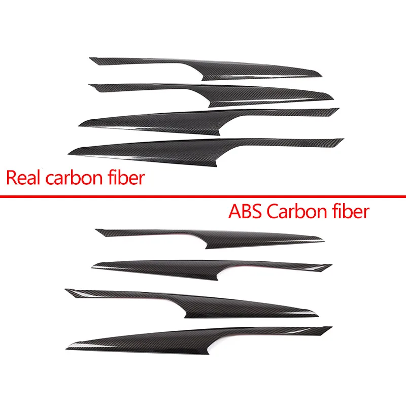 For BMW X3 X4 G01 G02 2018-2022 ABS Carbon Fiber Car Inner Door Strip Trim Decorative Accessories Interior Cover