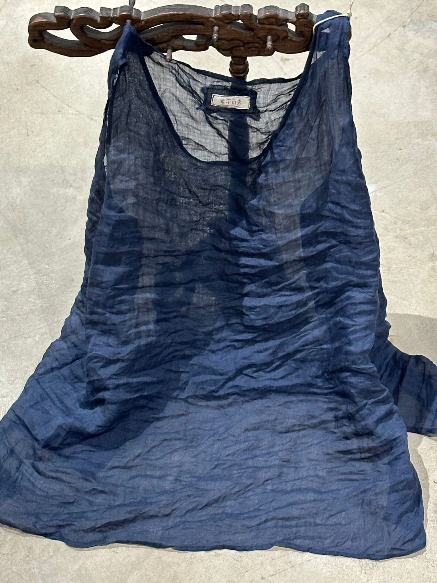 

Свободный повседневный льняной укороченный топ с винтажным прозрачным дизайном для женщин, модная летняя/весенняя новинка, оригинальный дизайн