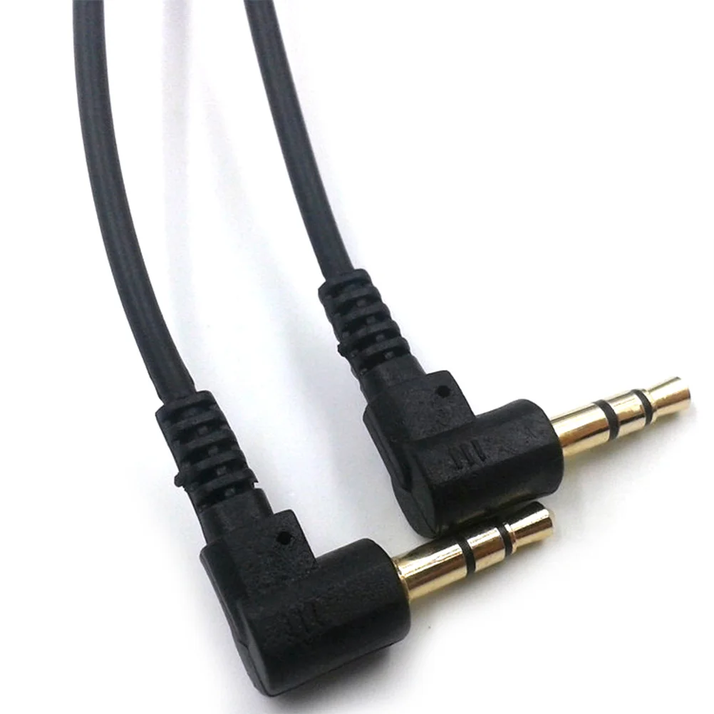 

2 pcs 3.5Mm Audio Cable Black Male To Male Stereo Connector Extension Cord For Cellphone Car Mp3 Shielded