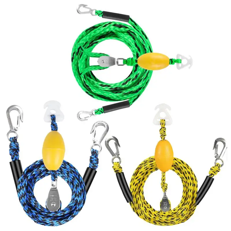 

Boat Tow Rope Heavy Duty Tubing Harness For Boat Control High Strength 4 Riders Tow Rope Pulling Towing Tube For Water Sports