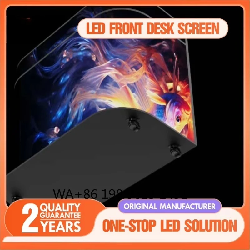 New Modular Full Color LED Screen P1.86 P2.5 High Pixel HD Indoor Front Desk Commercial Advertising Display Panel