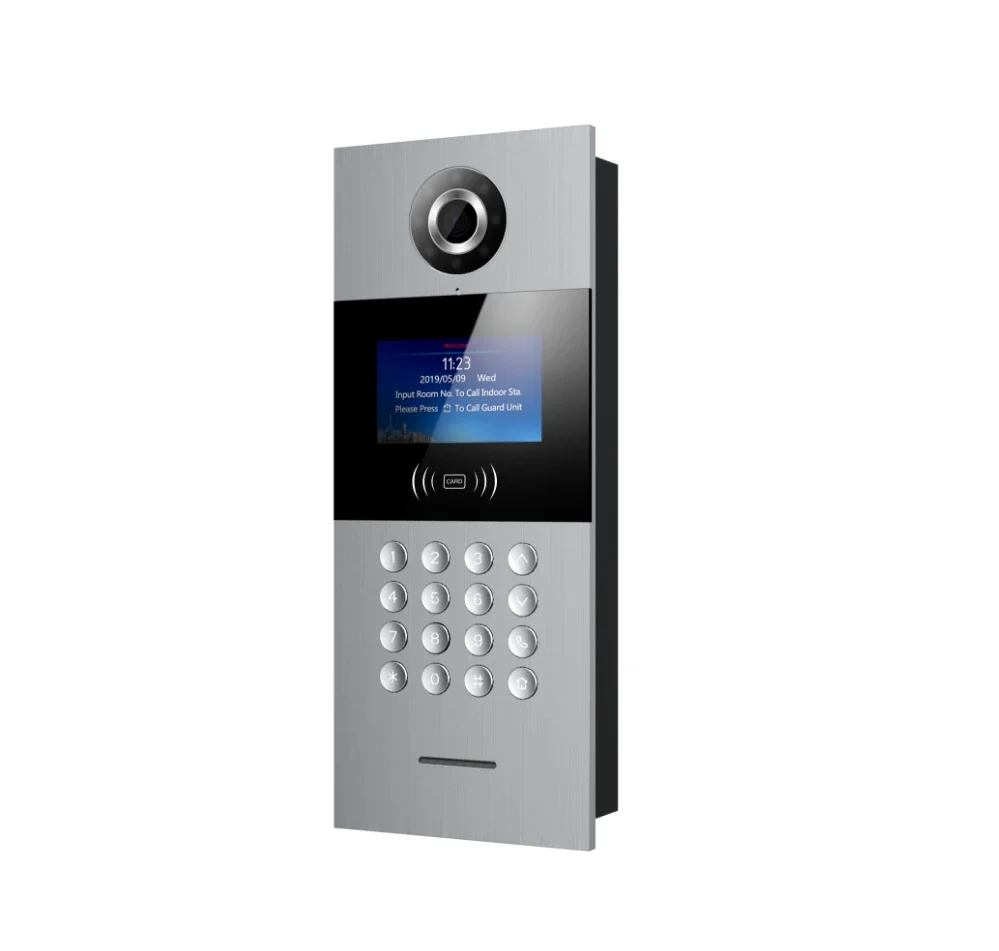 

Factory Supply Big Capacity Apartment Villa Face Recognition Password Card Reader APP Unlock Support Video Door Phone Intercom