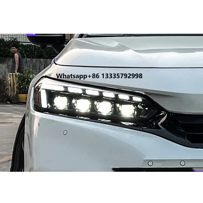 

LED Car Running Light Headlight Replacement for Honda civic 2022 2023 2024 2025 11th Beams Headlights Kit Modify Parts
