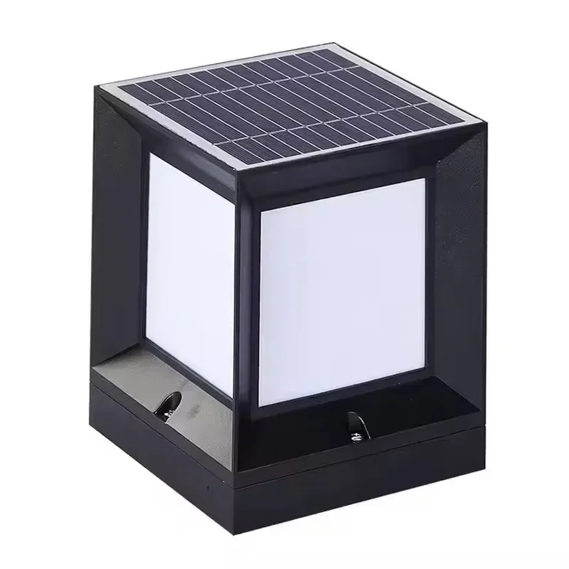 New Solar Activated Rechargeable Light Emitting Diode Garden Light Waterproof Outdoor Landscape Decoration Post Light