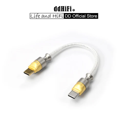 Imagen 1 del producto Cable de datos de decodificación DD ddHiFi TC05 M2 USB-C 2,0 a USB-C OTG, uso invertido se puede utilizar para carga de emergencia, 9/50/100 cm