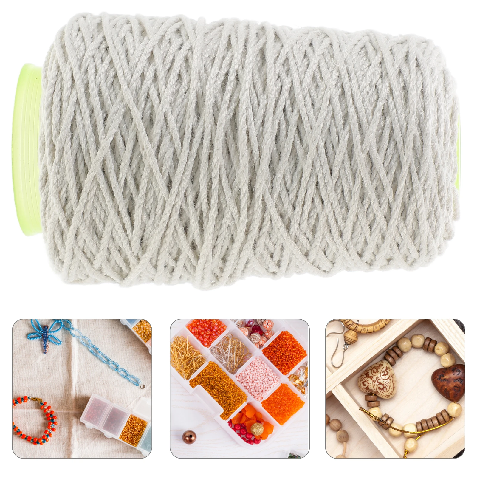 

1pcs 1 Roll Heavy Duty Cotton Twine Natural String For Gift Wrapping Wedding Decor Crafts Diy Garden Rope Reusable Cord