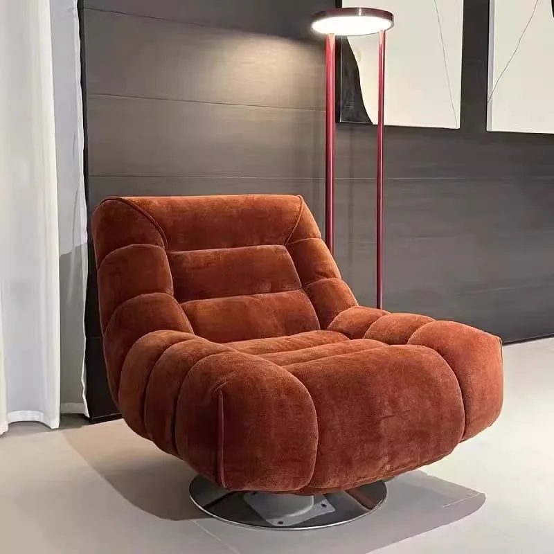 Light luxury simple Nordic designer rotatable lazy sofa Italian home living room bedroom balcony leisure chair