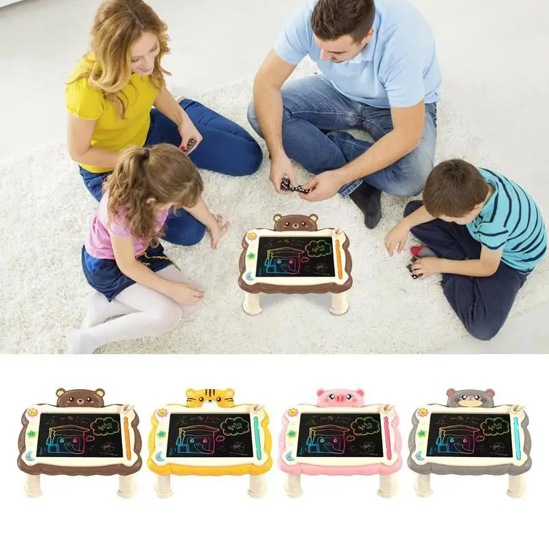 Drawing Pad For Kids Educational Doodle Pad With Stand Reusable Learning Tool Art Supplies For Home School Travel