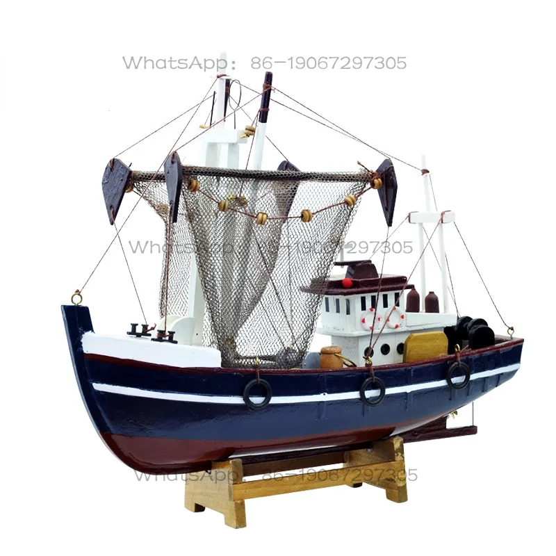 barca-da-pesca-in-legno-blu-modello-vela-decorazione-domestica-27-x30x95-cm-regalo-per-bambini-e-adulti