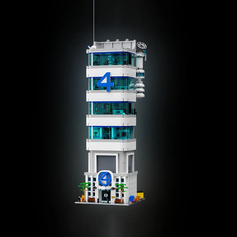 Nieuwe MOC Bouwstenen Magische Filmscène Architectonisch Model Baxter Building Kinderspeelgoed Cadeau DIY Montageset