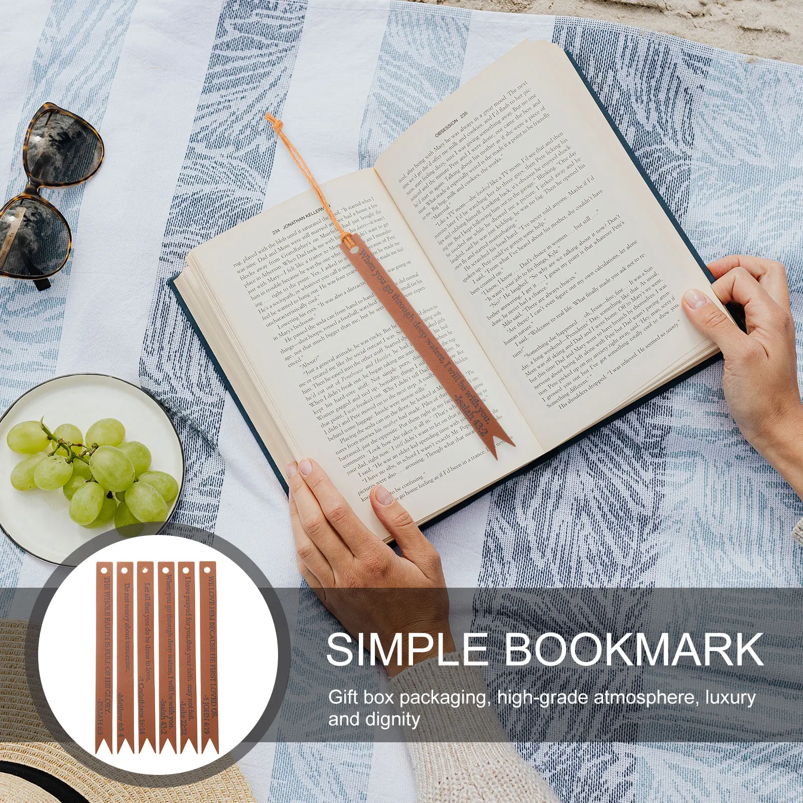 

6 Pcs Bible Bookmark Religious Marker Bookmarks Tabs Reusable Page Sticker Miss