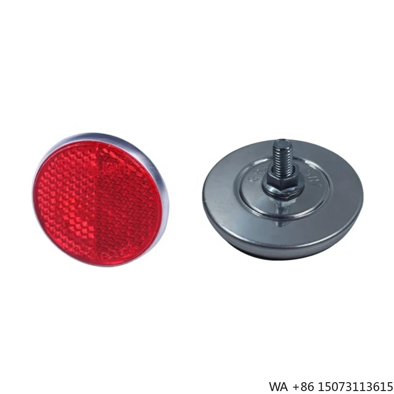 High Quality Rectangular Truck Trailer Reflector with Circular Screw Mount