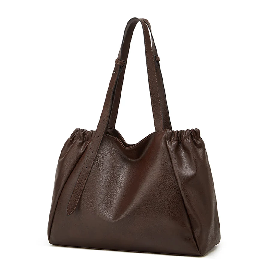 

Portable Texture Tote Bag for Women, Shoulder Underarm Bag, Commuting Bag, Large Capacity, Niche Design, Autumn Winter Handbags