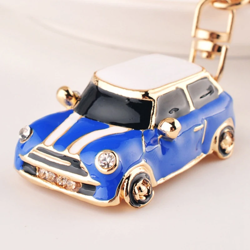 Cute Car Alloy Keychain Keyring Pendant Car Model Key Chain Ring Holder For Mini Cooper S JCW One Countryman Accessories