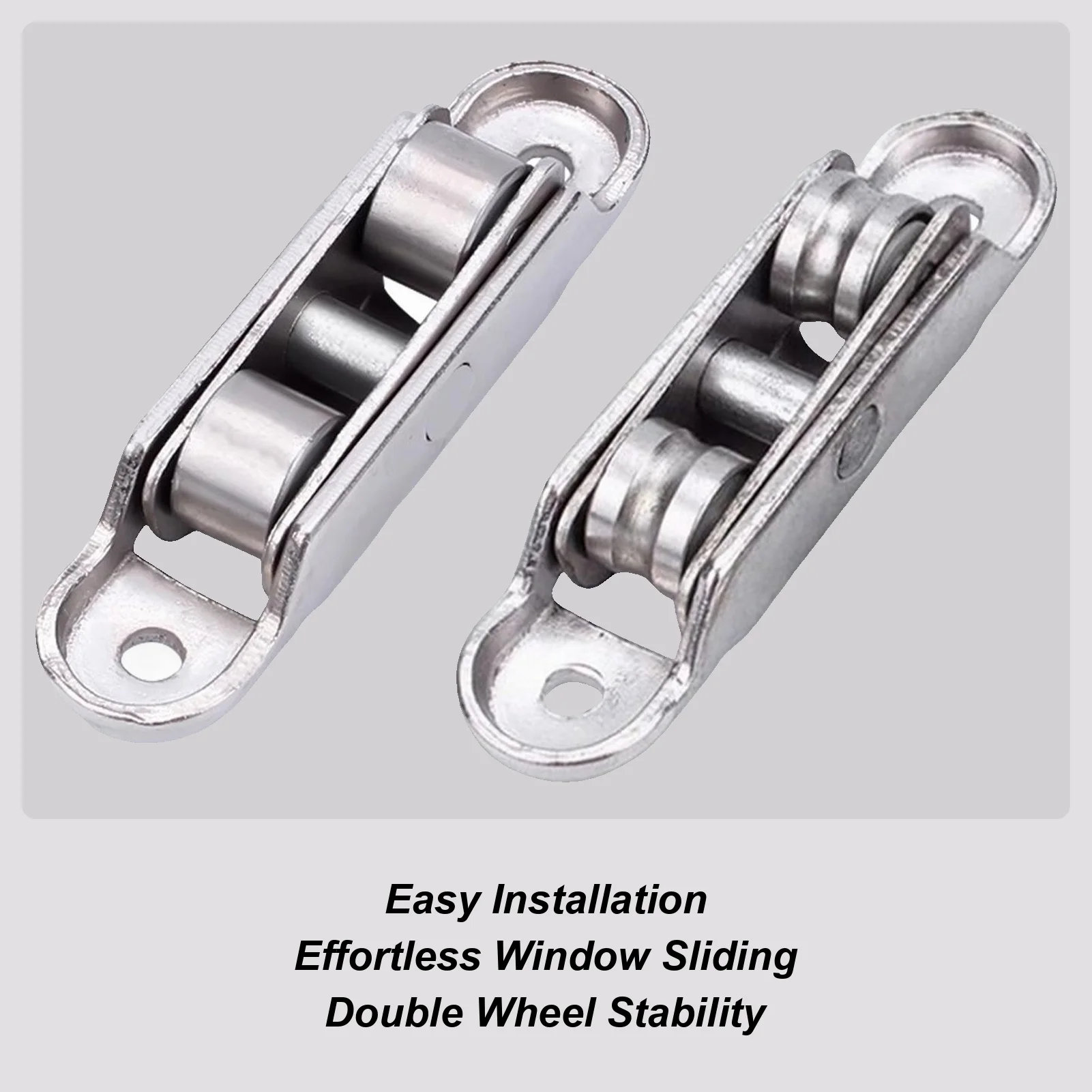 

4 шт., ролики для раздвижных дверей из цинкового сплава, сменные шкивы, регулируемый угол, двойное колесо, оконные ролики, фурнитура для ремонта дверей