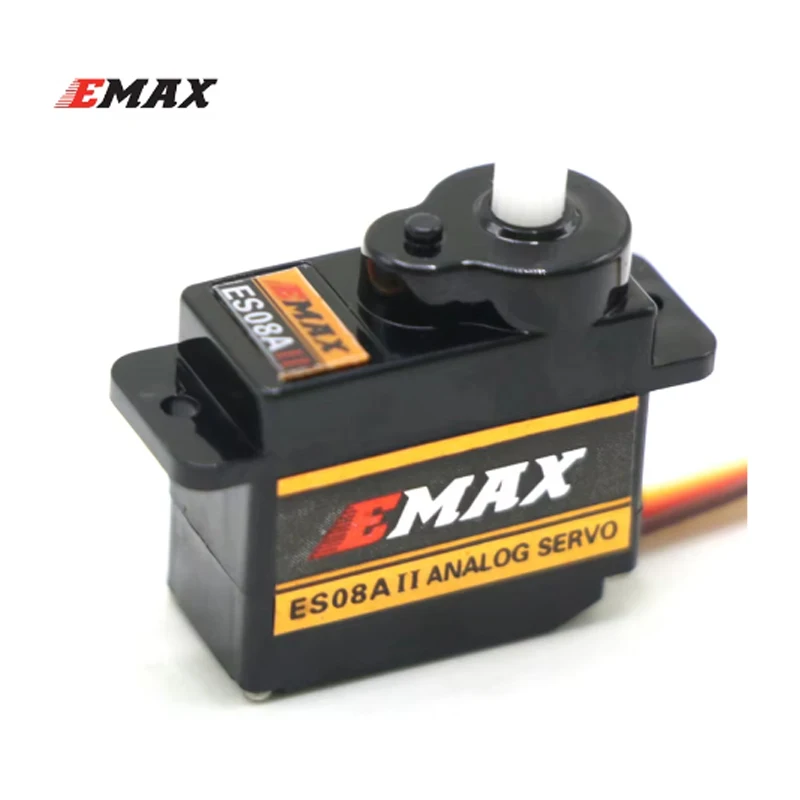 EMAX ES08A II 9g Micro Servo Kunststoff Getriebe Analog Mini Servo 1,8 kg/Sek für RC Modelle Starrflügel 3D Flugzeug Ersatz DIY Teile