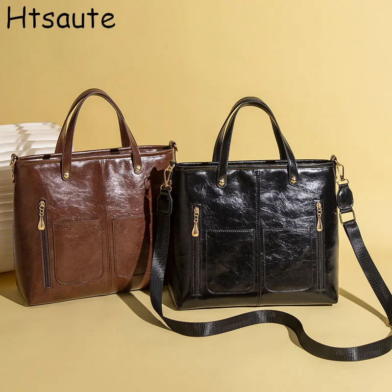 

Long Strape Portable Texture Tote Bags for Women Shoulder Underarm Bag Commuting Bag Large Capacity Autumn Winter Handbags