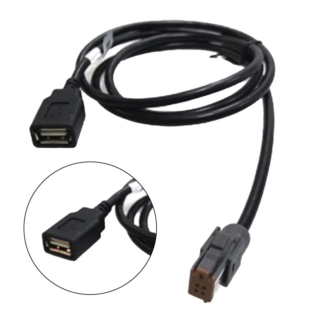 

Соединительный кабель USB-адаптера, аудиовход, черные медиазапчасти для передачи данных, замена автомобиля, длина 100 см, 1 шт., 1 шт., 1 шт., 1 шт.