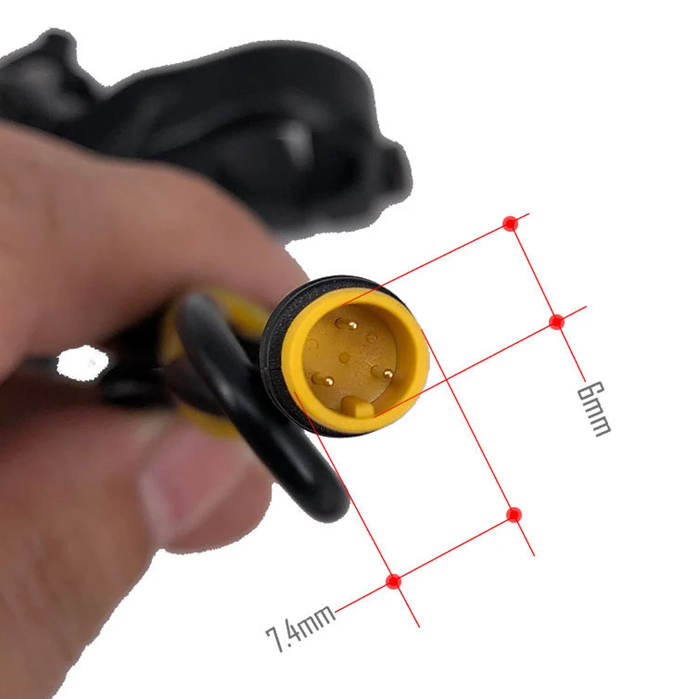 3 Pin Extension Cable Black Cable EBike Throttle Electric Bicycle Extension Fittings For BAFANG Parts Replacement Brand New