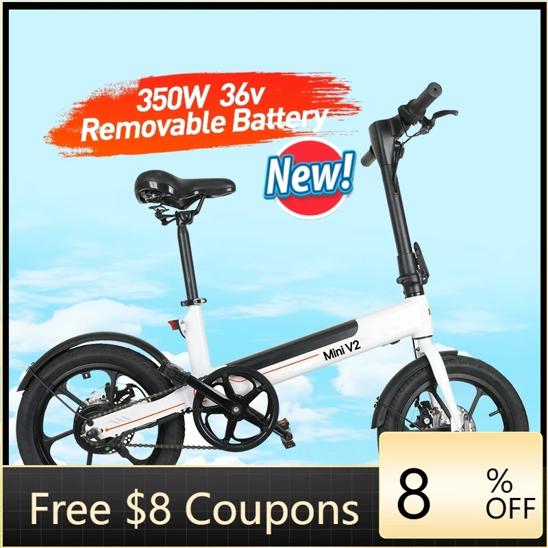 

STLF DZ WJW Advanced New Warehouse 350w Motor Mountain Road Full Suspension Folding Electric Bicycle With 16 Inch Fat Tire