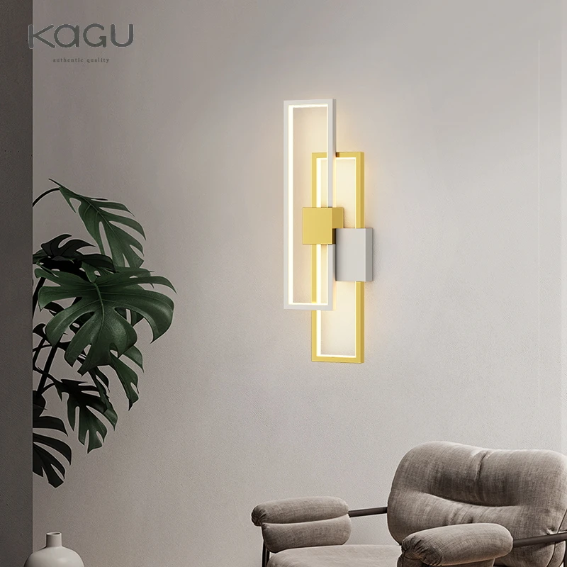 Imagem -02 - Nordic Minimalista Led Wall Lights Interior Wall Sconces Lâmpada Sala de Estar Quarto Cabeceira Decoração de Casa