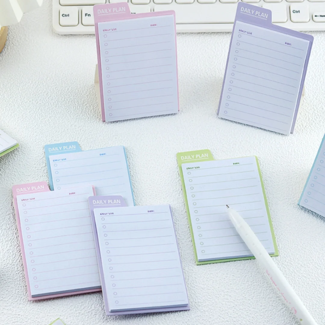 Standing Sticky Notes Mini To Do List Check Notes Cute Notepads Memo Pad 30 Sheets Students Office Stationery Supplies Wholesale