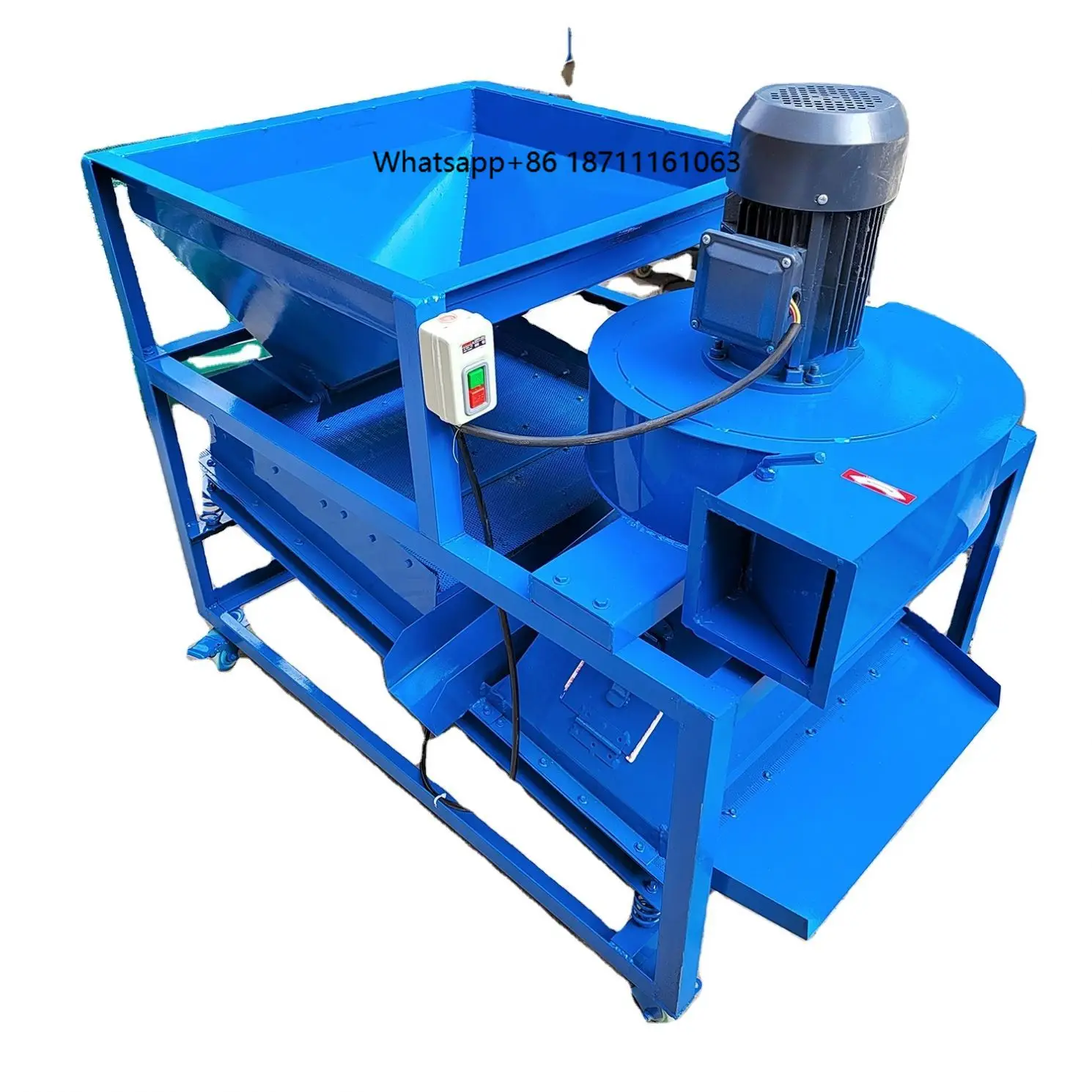 

Grain seed cleaning vibrating screen Automatic rapeseed screening machine Dust peanut vibrating screen