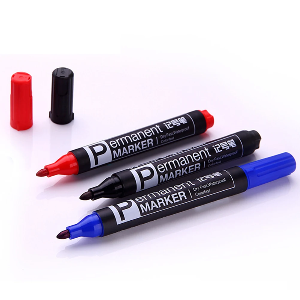 

3 шт., маркер, чернила на масляной основе, быстросохнущие, водостойкие, стойкие, цветные, средние точечные, для рисования, для рисования, художественные принадлежности (Re