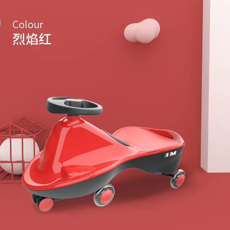 Baby shiny children's swing car 1-4 years old children's twist car universal wheel boys and girls scooter anti-rollover tricycle