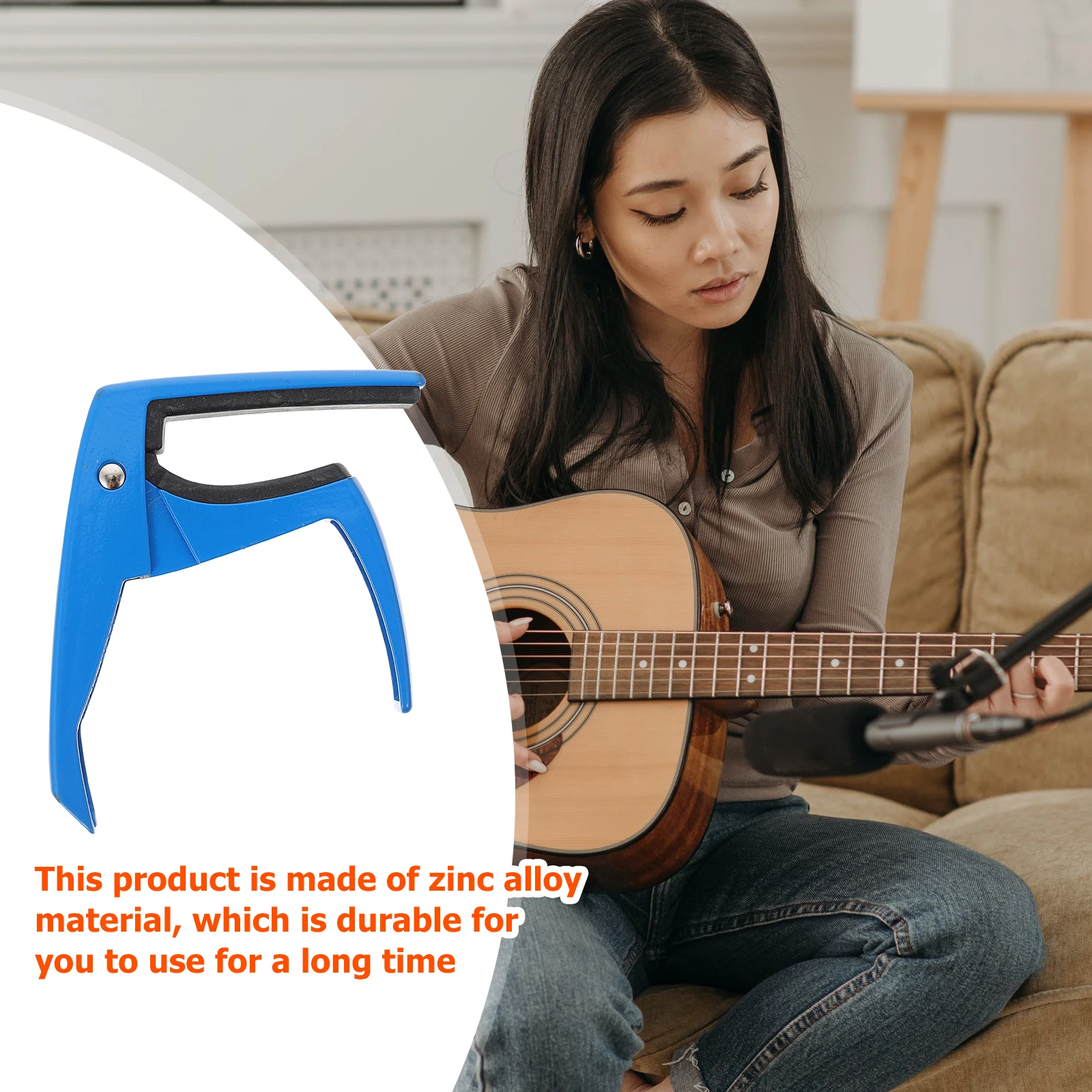 

Capo Guitar Accessory Tools Portable Clips Useful Sandhi Zinc Alloy Practical Acoustic Accessories Cool Musical Instrument
