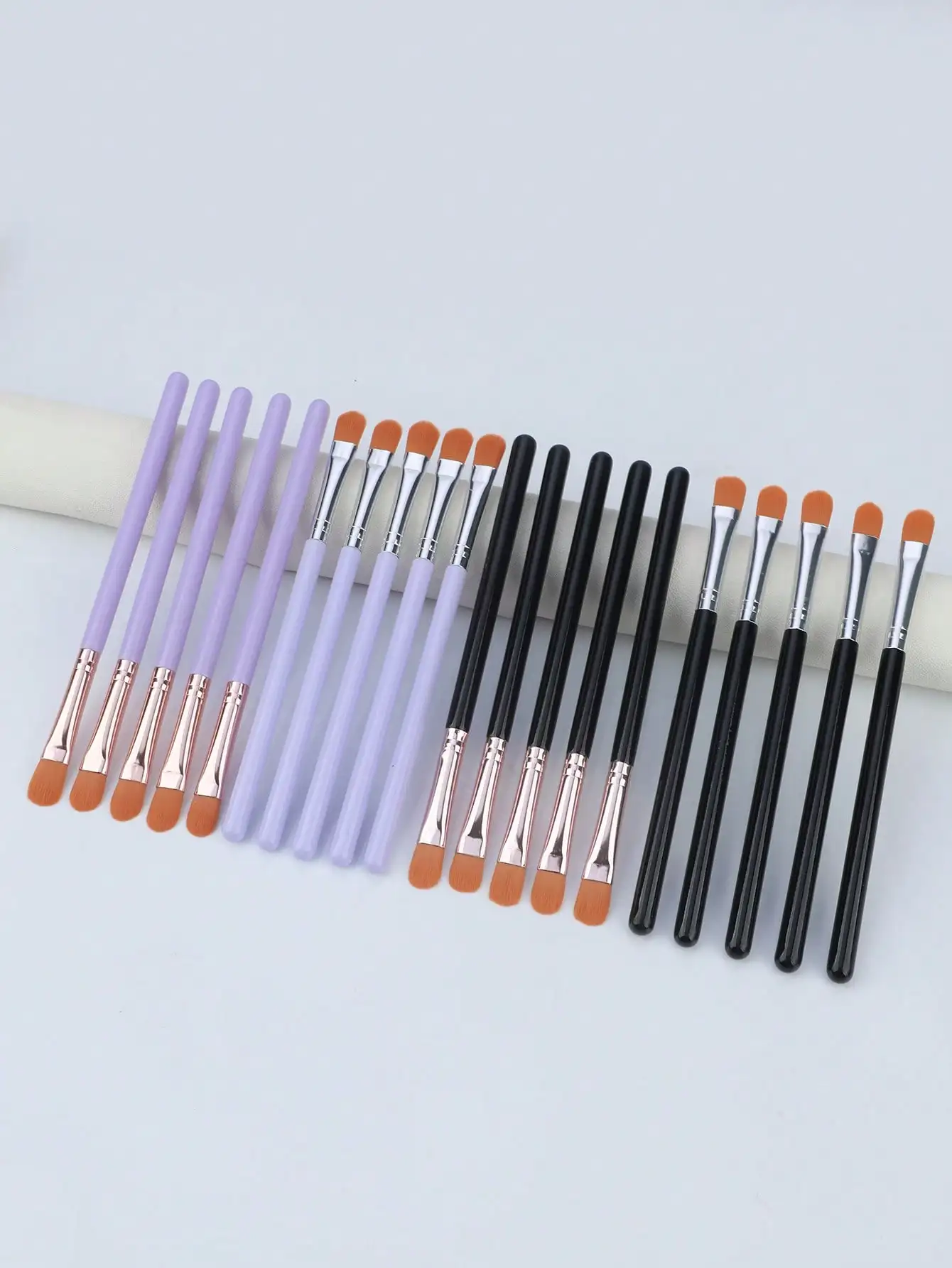 1/10pcs Ultra Flat Round Concealer Brushes,  Eyebrow Brush, Flat Lip Concealer Brush, Contour Brush,Blush Brush