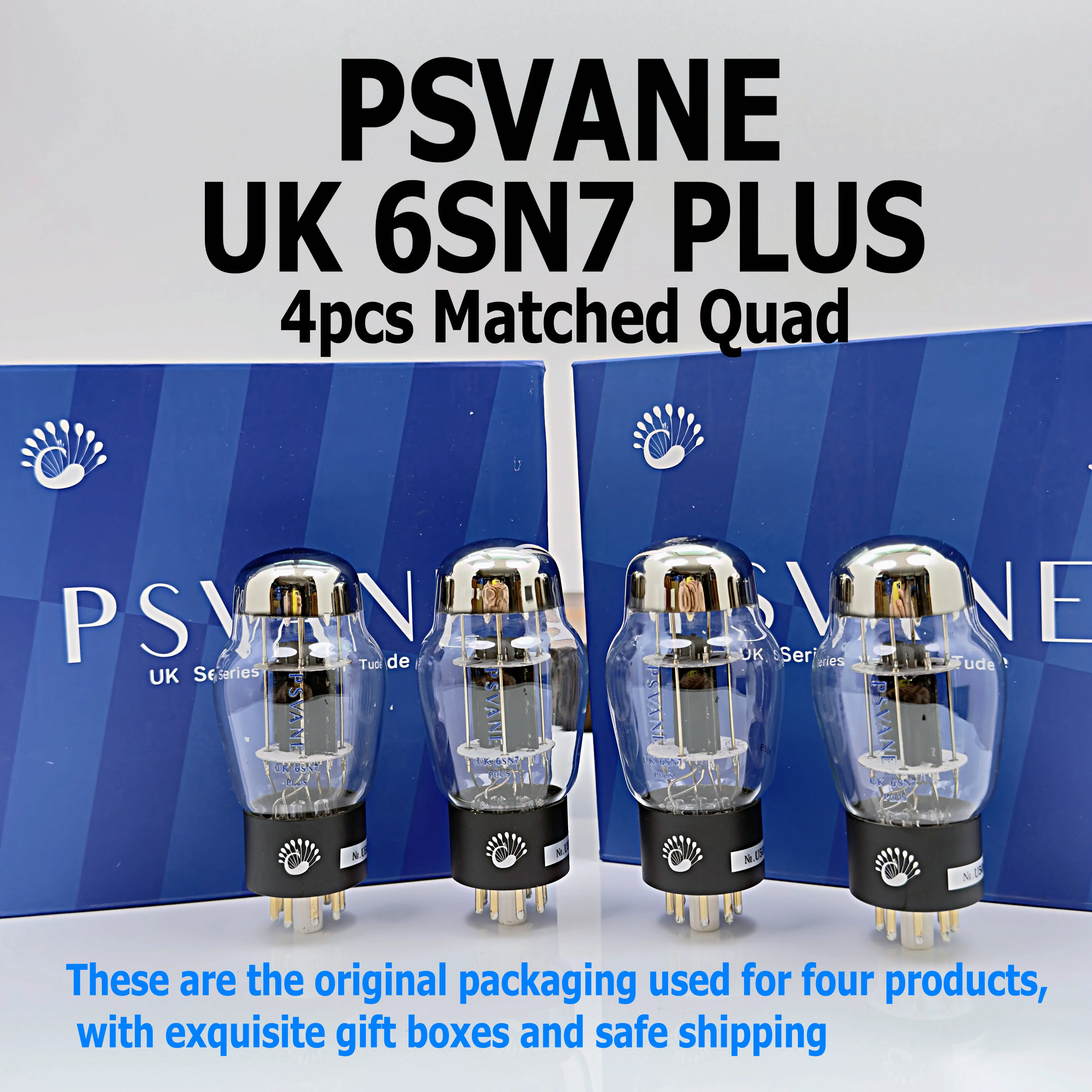 YHANWN 26 PSVANE UK 6SN7 PLUS Tubo de vacío de repuesto para válvula CV181 6H8C 6N8P 6SN7, tubo electrónico para amplificador de audio, combinación precisa