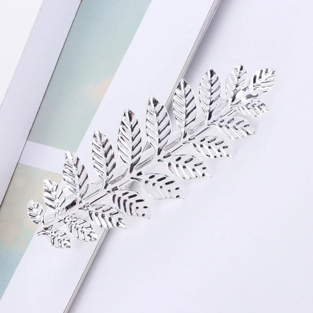 

4pcs Leaf Hair Barrettes Spring Clamps For Thick Hair Women Fashion Ponytail Holders Decorative Clips Styling Accessories