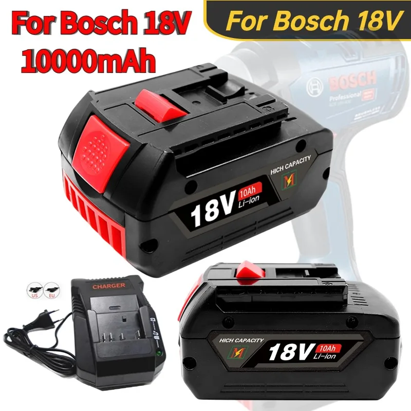 

For BOSCH 18V 10.0Ah LITHIUM-ION BATTERY GBA 18V 4.0/5.0 Ah Professional GBA GSR GSB BAT609 Rechargeable Battery