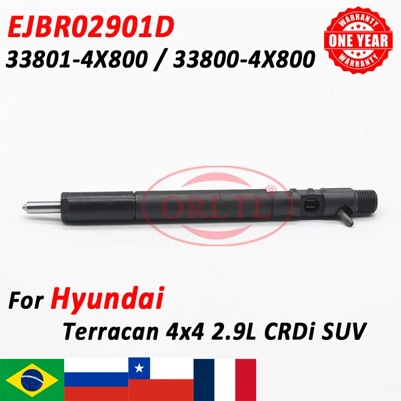 

EJBR02901D Common Rail Injector Nozzle EJB R02901D For Hyundai Terracan SUV 33801-4X800 33800-4X800