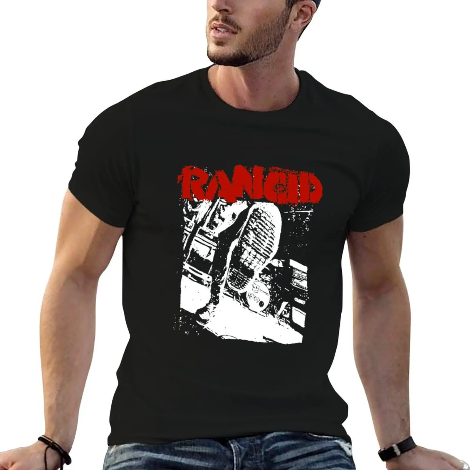 rancid band T-Shirt sports fans tees mens graphic t-shirts anime