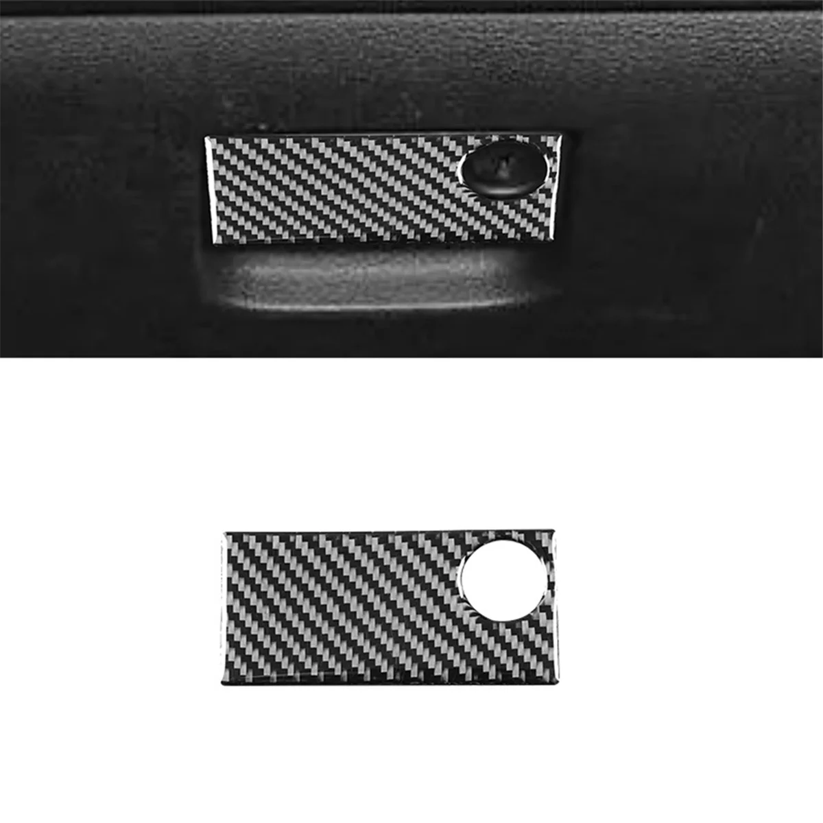 Carbon Fiber for Dodge Journey 2011-2017 Co-Pilot Storage Box Handle Panel Glove Box Switch Cover Trim Accessories