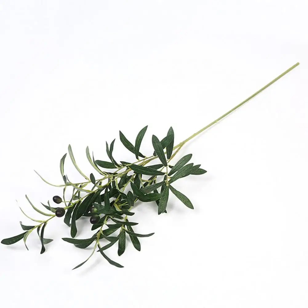 Hexagonal Olive Leaves Artificial Plant Wedding Decoration Artificial Plant Hexagonal Olive Leaf Branch Imitation Plant Decor