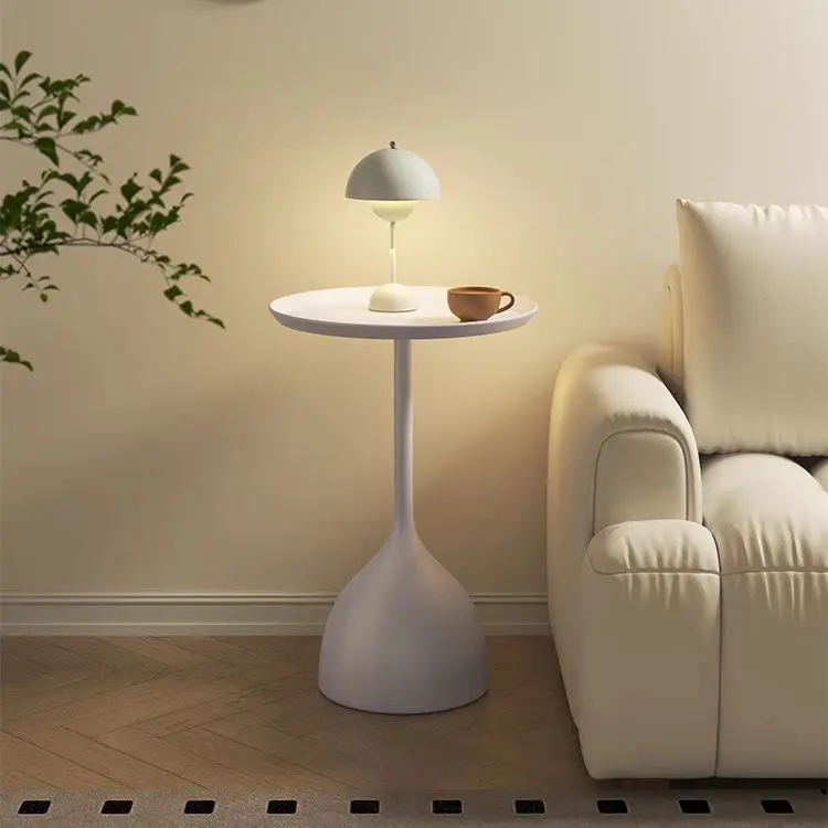 Nordic Metal Side Table Modern Minimalist Round Coffee Table Mobile Bedside End Desk Living Room Tea Table  Nightstand