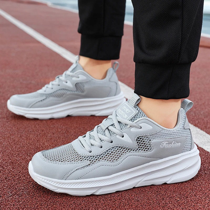 

Lightweight Mesh Men Running Shoes Breathable Casual Sports Sneakers Non Slip Durable Daily Outdoor Workout Walking Shoes