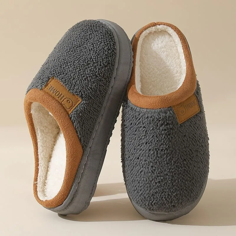 2026 Herren-Baumwoll-Hausschuhe für Herbst und Winter, weiche, warme und rutschfeste Hausschuhe mit weicher Sohle, Baumwollschuhe für Studenten – Detail 15